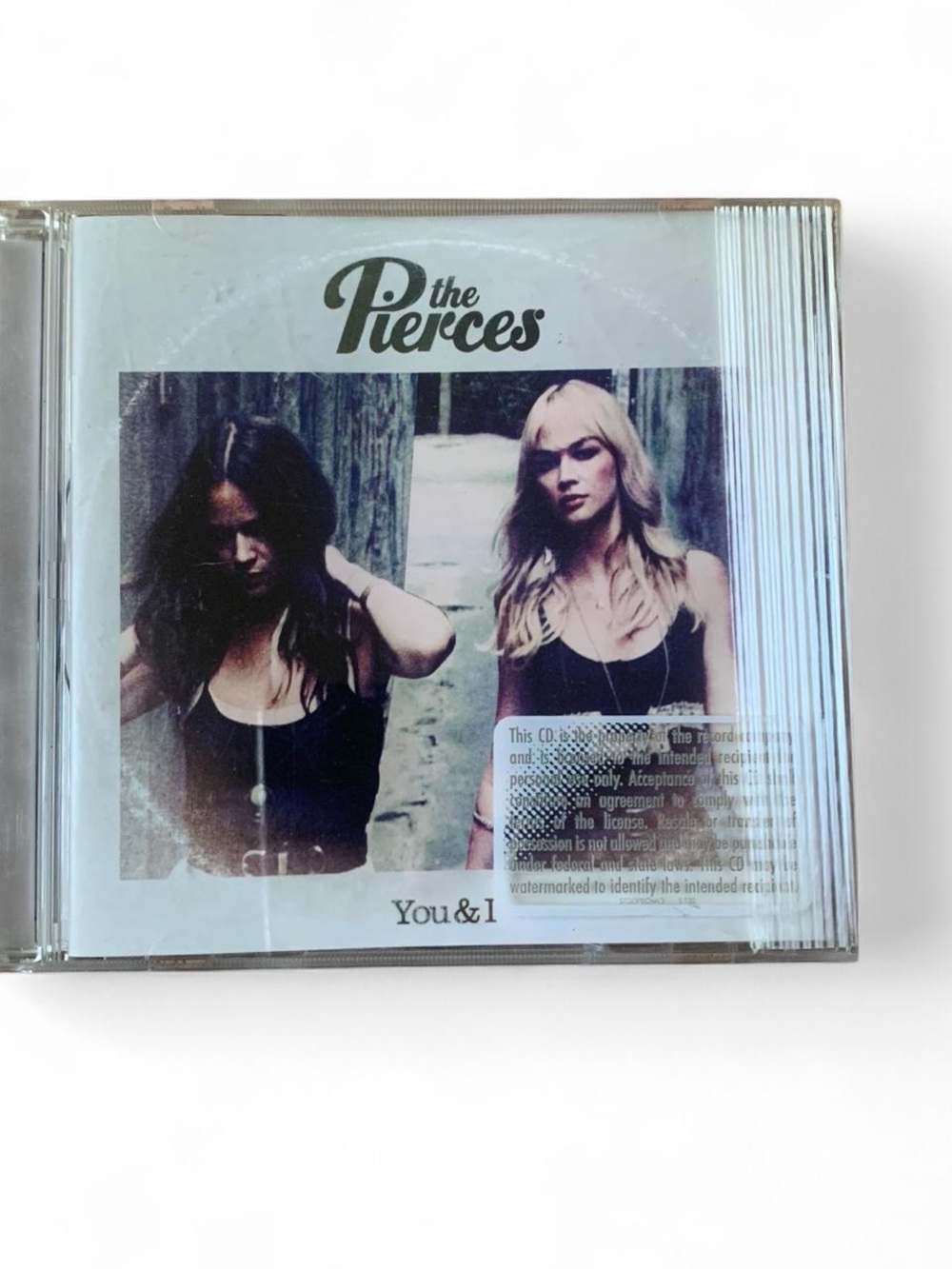 The Pierces "You & I" CD - White Cover